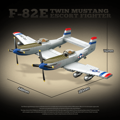Twin-Fuselage Escort Fighter | 1107pcs