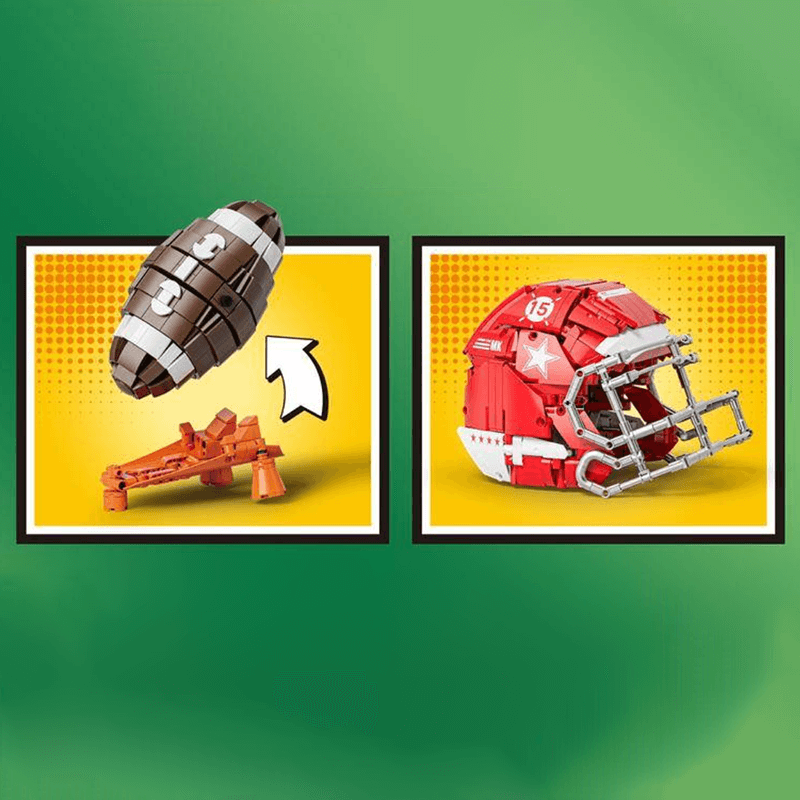 US Football Helmet and Ball | 1037pcs