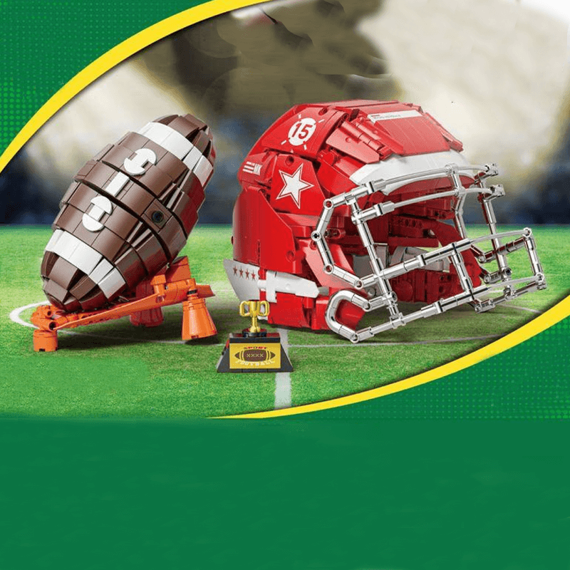 US Football Helmet and Ball | 1037pcs