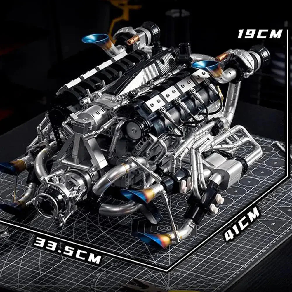 V8 Turbocharged Engine | 2773pcs
