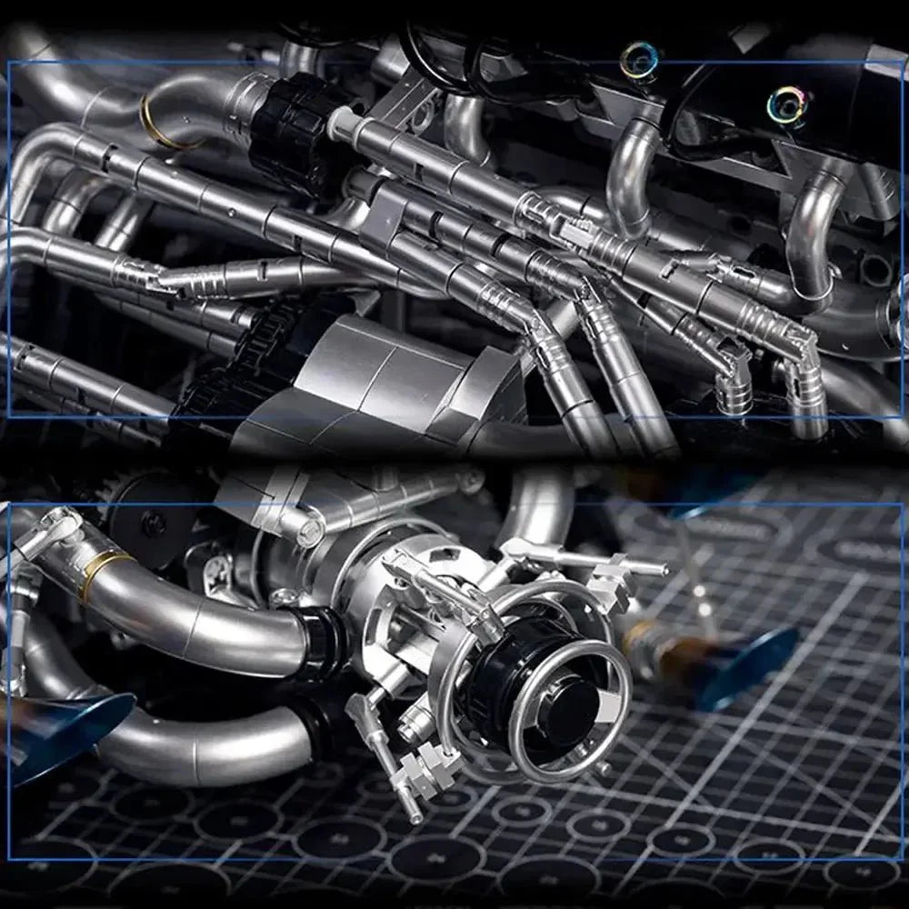 V8 Turbocharged Engine | 2773pcs