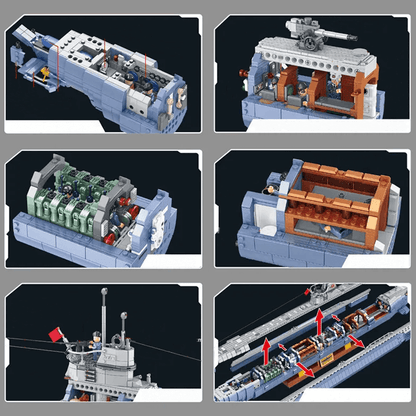 VIIC U-552 Submarine | 6171pcs