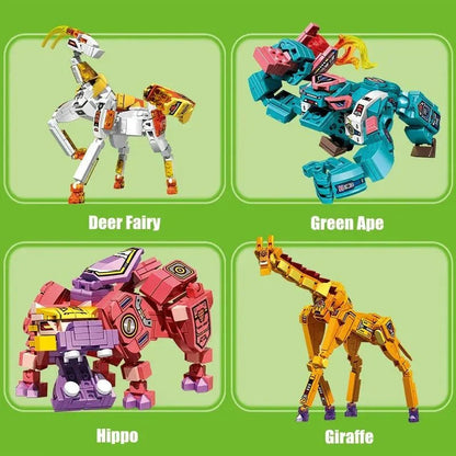 Wilderness Guardian Transforming Mecha Bricks Kids Toy | 927pcs