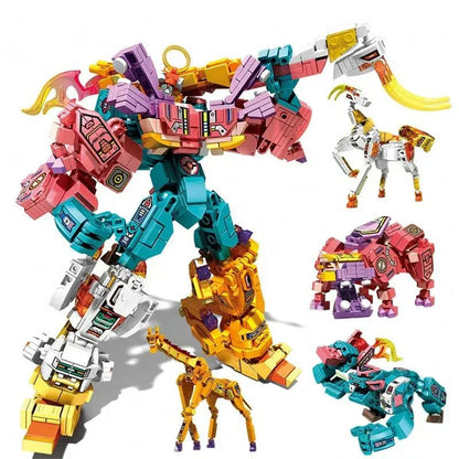 Wilderness Guardian Transforming Mecha Bricks Kids Toy | 927pcs