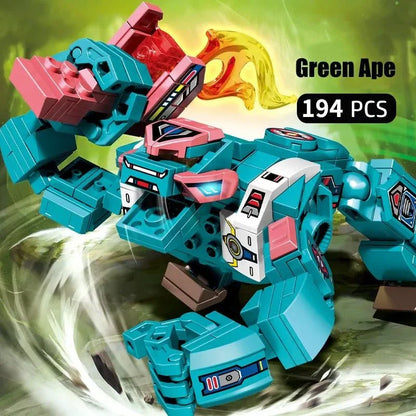 Wilderness Guardian Transforming Mecha Bricks Kids Toy | 927pcs