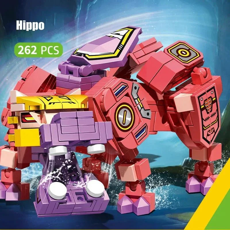 Wilderness Guardian Transforming Mecha Bricks Kids Toy | 927pcs