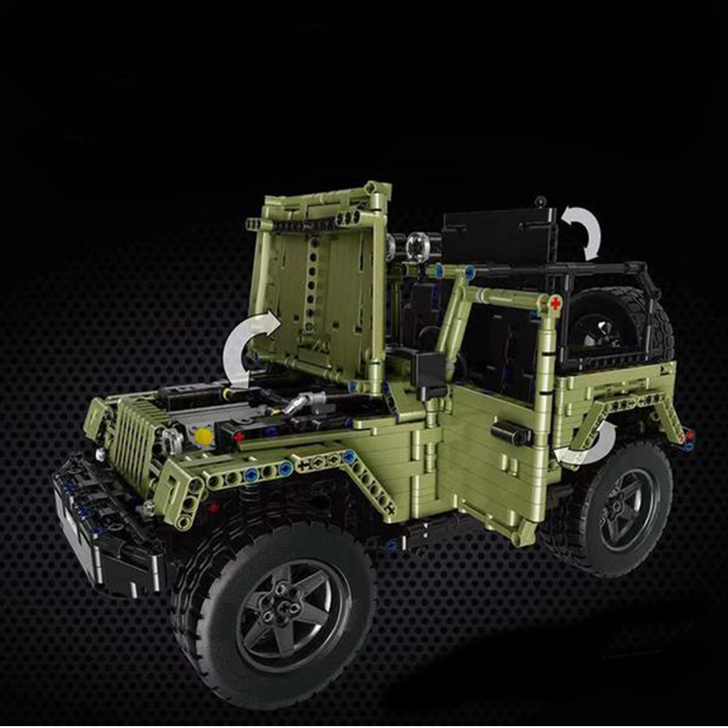 Jurassic 4x4 Wrangler Remote Control | 2048pcs