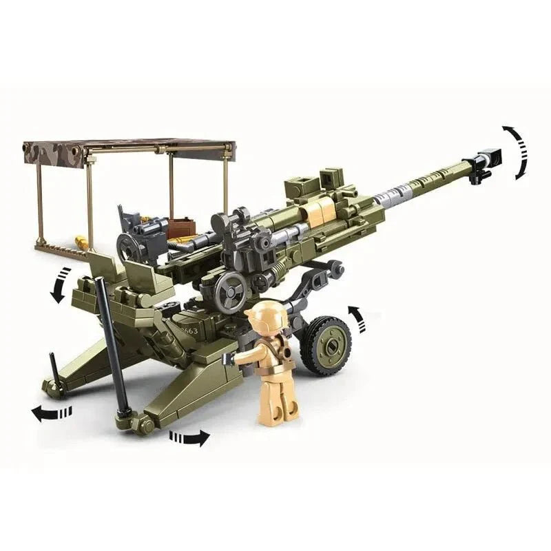 WW2 M777 Light Artillery | 258pcs