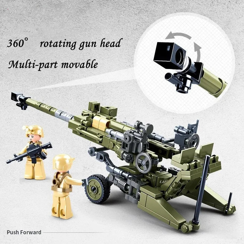 WW2 M777 Light Artillery | 258pcs