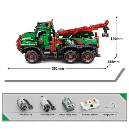 6x6 Crane Construction Truck | 1135pcs