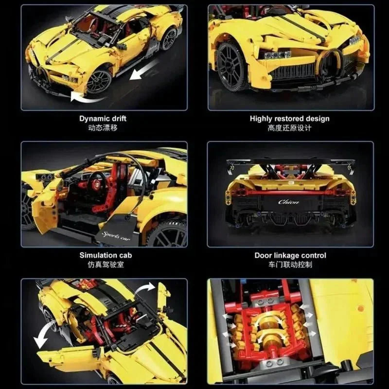 Yellow Quad-Turbo W16 Hyper GT | 2003pcs