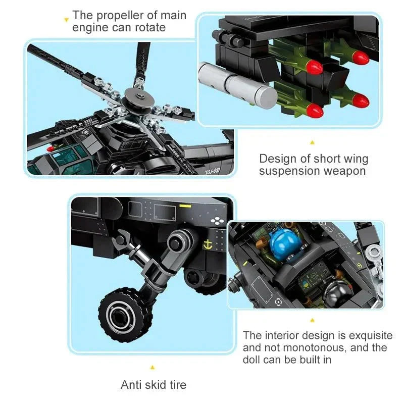 Z-10 Atack Helicopter | 704pcs